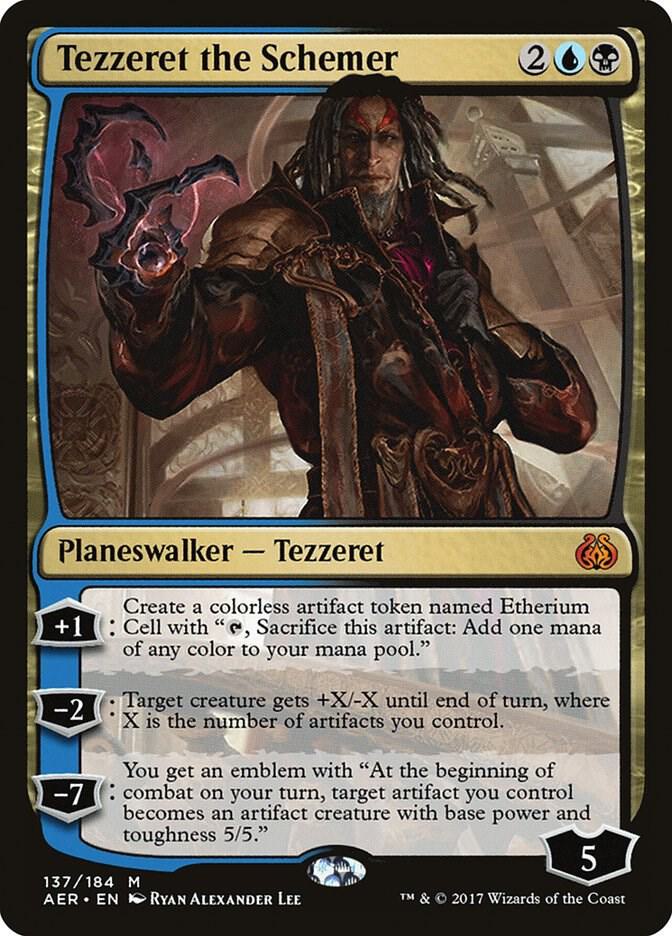 Tezzeret the Schemer 137 card from Aether Revolt