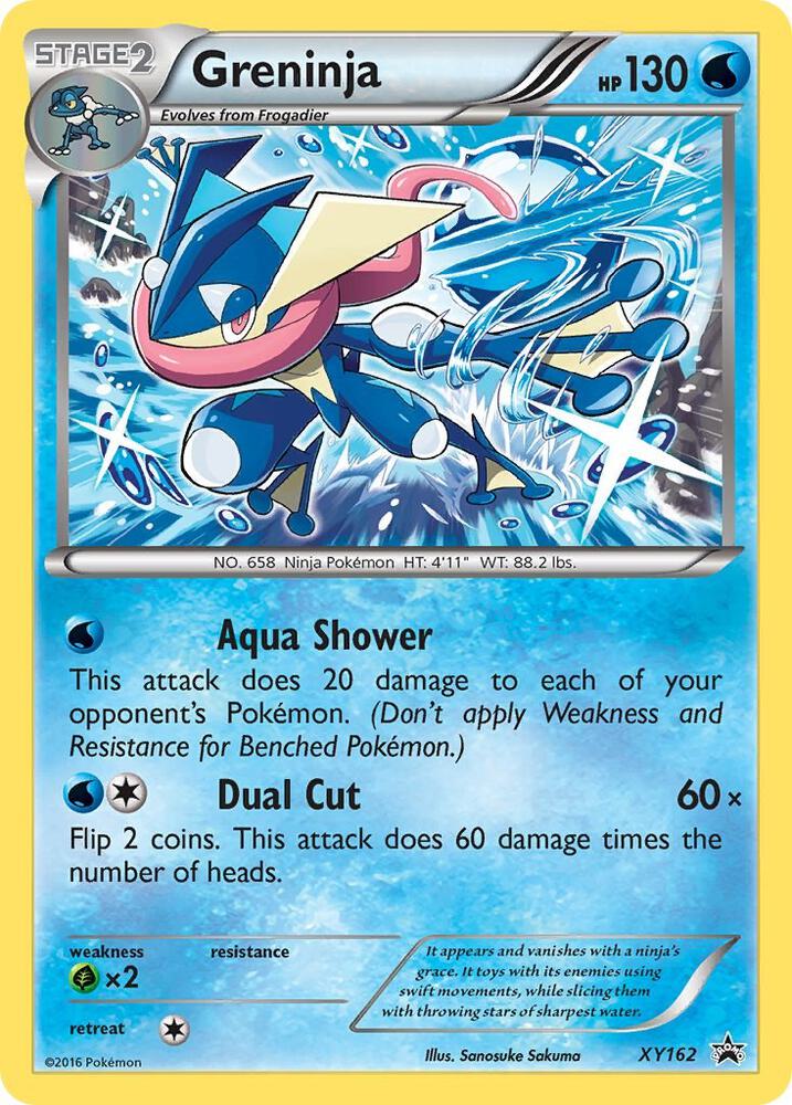 Greninja XY162 card from XY Promos