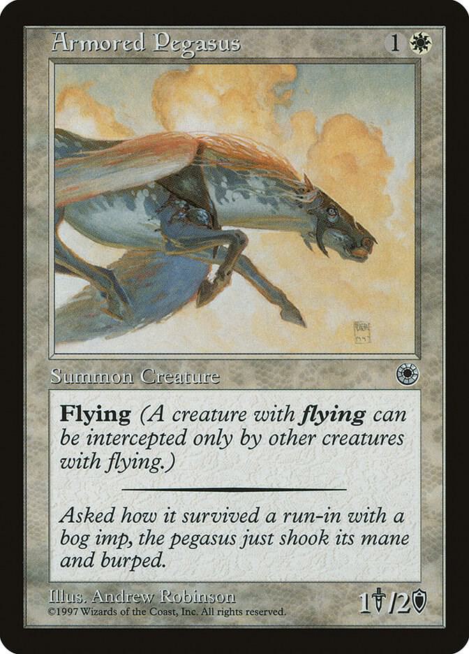 Armored Pegasus (Reminder Text) card from Portal