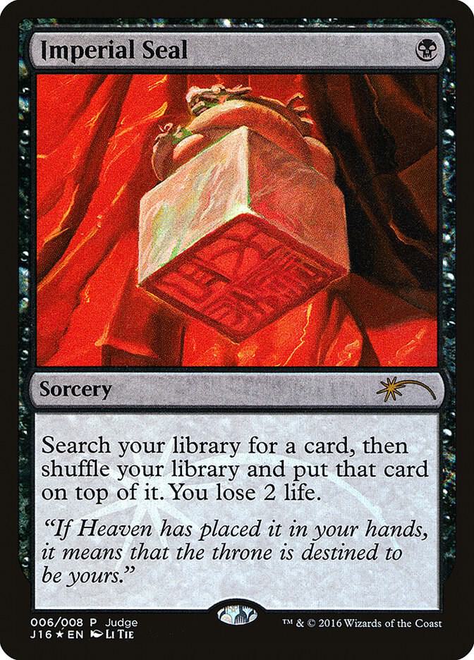 Imperial Seal 6 card from Judge Promos