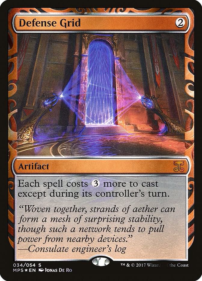 Defense Grid 34 card from Masterpiece Series: Kaladesh Inventions