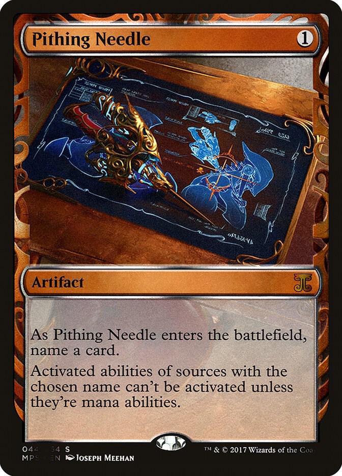 Pithing Needle 44 card from Masterpiece Series: Kaladesh Inventions