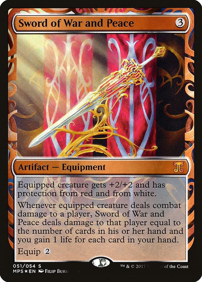 Sword of War and Peace 51 card from Masterpiece Series: Kaladesh Inventions