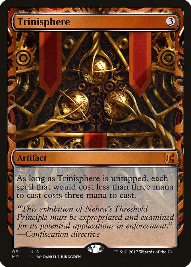 Trinisphere 52 card from Masterpiece Series: Kaladesh Inventions