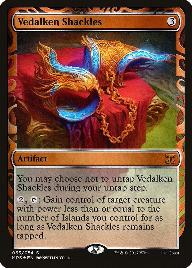 Vedalken Shackles 53 card from Masterpiece Series: Kaladesh Inventions