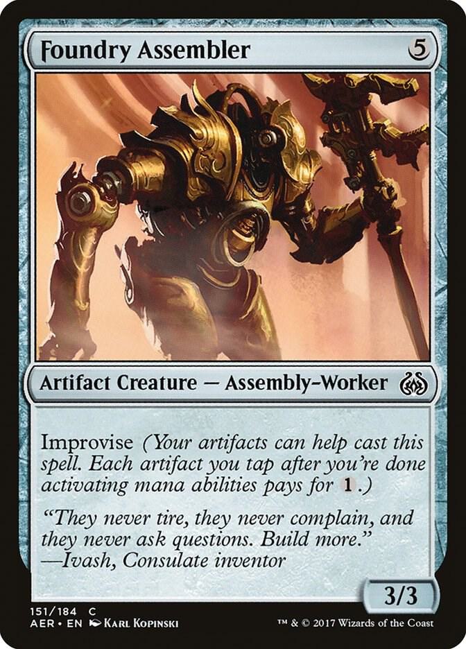 Foundry Assembler 151 card from Aether Revolt
