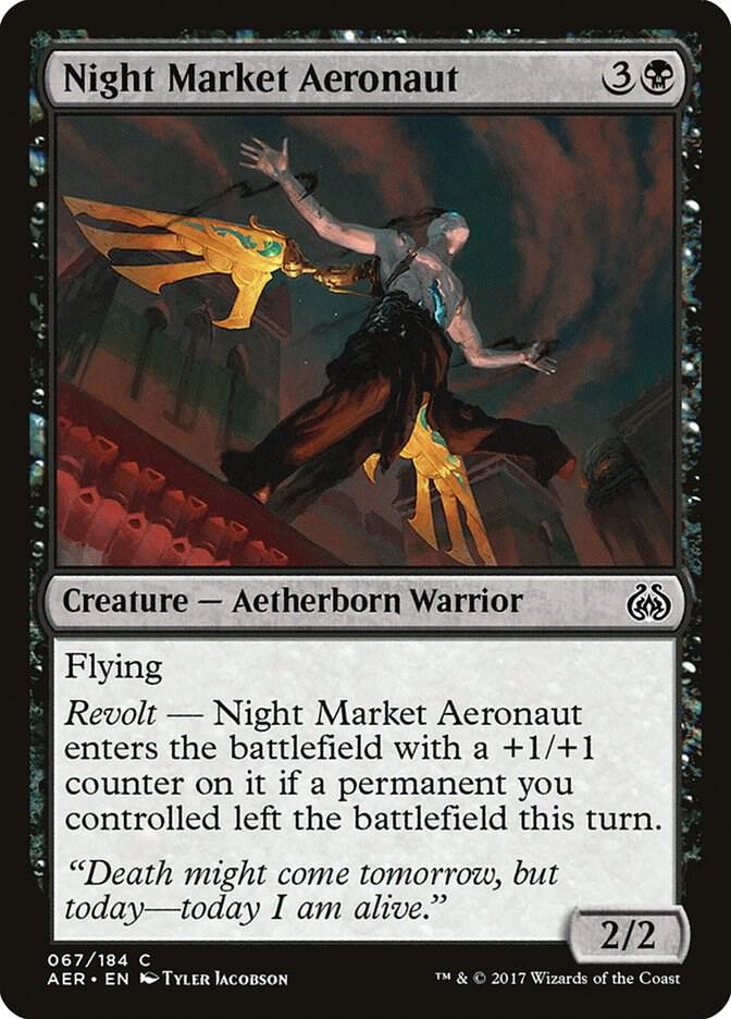 Night Market Aeronaut 67 card from Aether Revolt