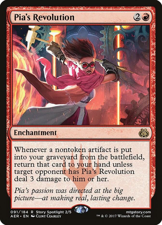 Pia's Revolution 91 card from Aether Revolt