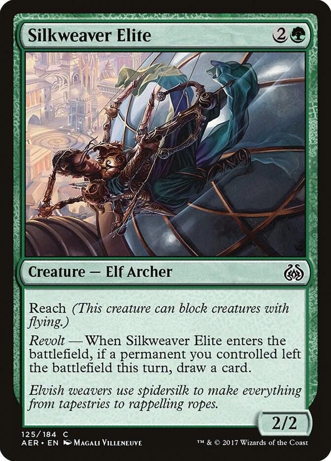Silkweaver Elite 125 card from Aether Revolt