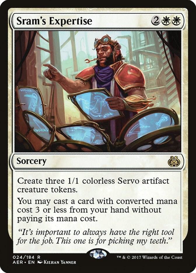 Sram's Expertise 24 card from Aether Revolt
