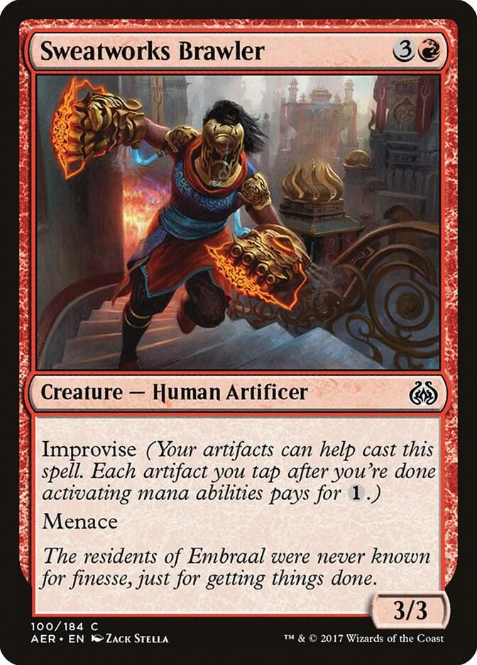 Sweatworks Brawler 100 card from Aether Revolt