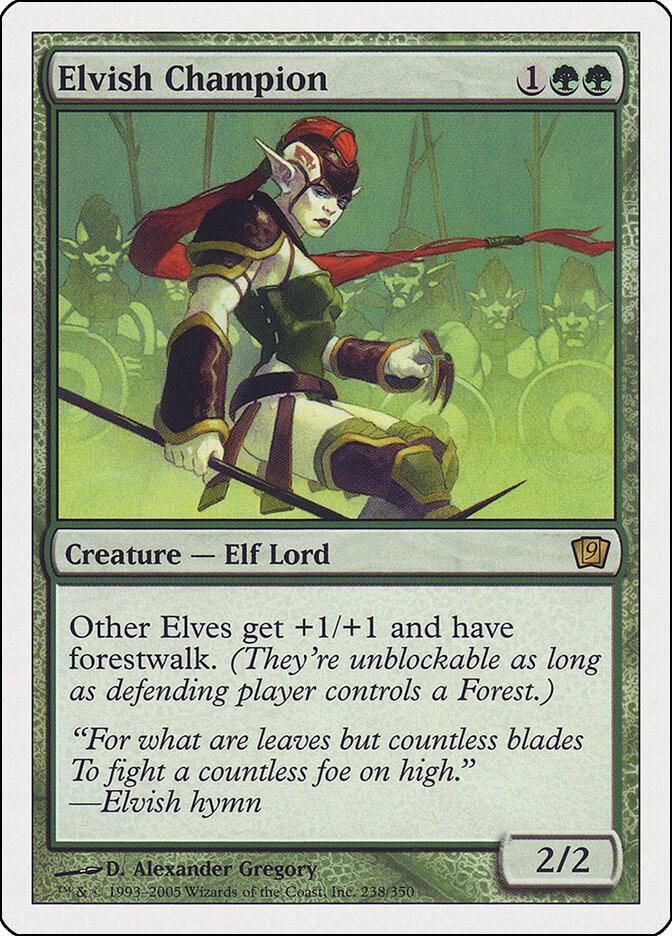 Elvish Champion card from 9th Edition
