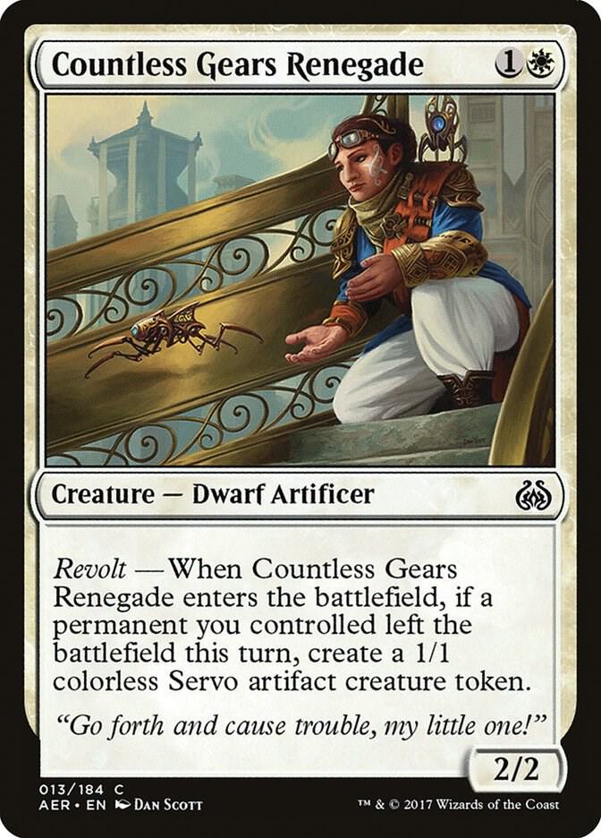Countless Gears Renegade 13 card from Aether Revolt