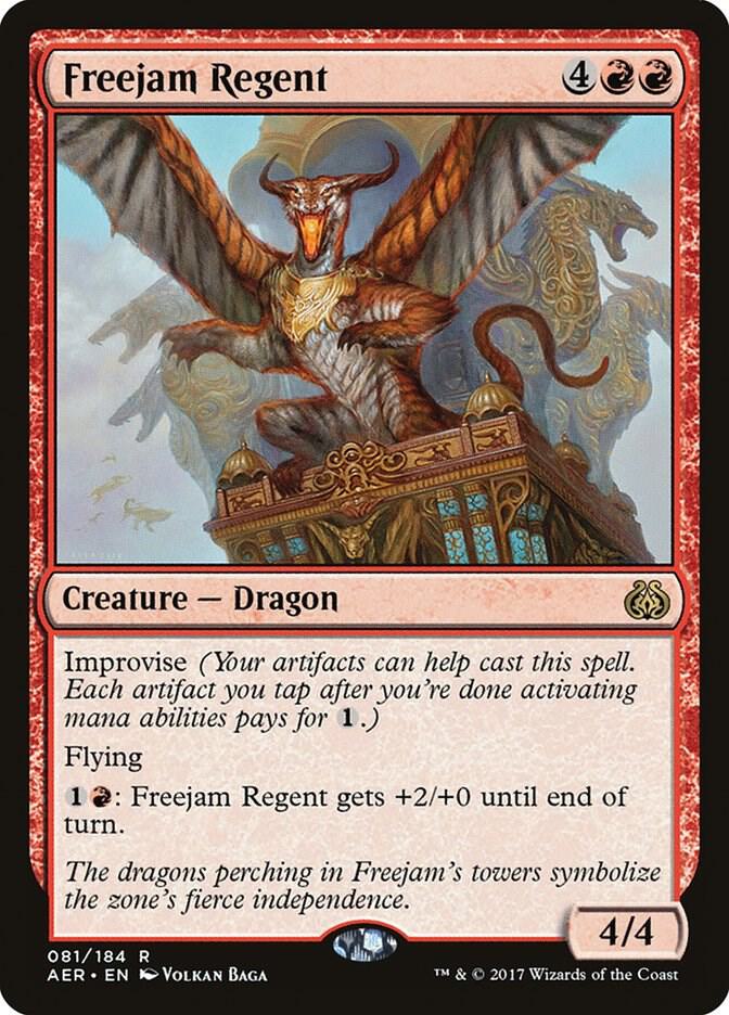 Freejam Regent 81 card from Aether Revolt