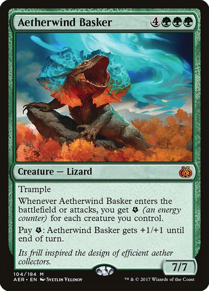 Aetherwind Basker 104 card from Aether Revolt