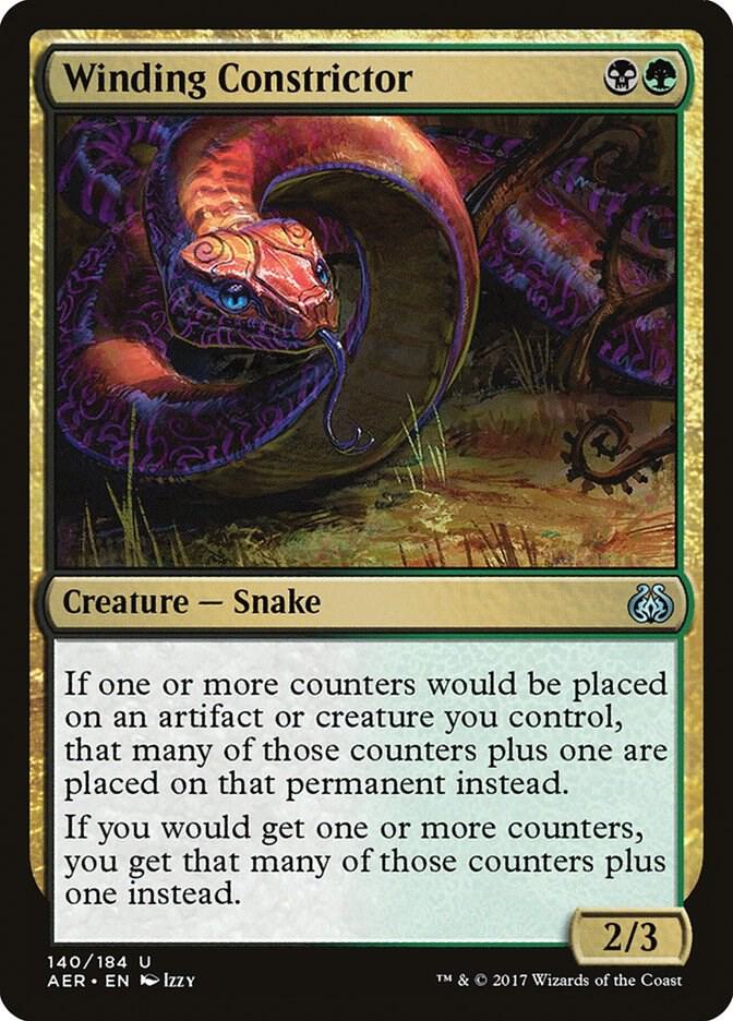 Winding Constrictor 140 card from Aether Revolt