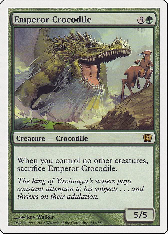 Emperor Crocodile 241 card from 9th Edition