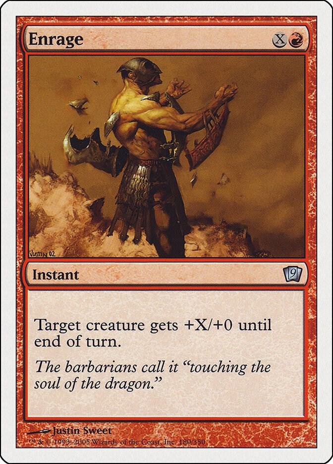 Enrage 180 card from 9th Edition