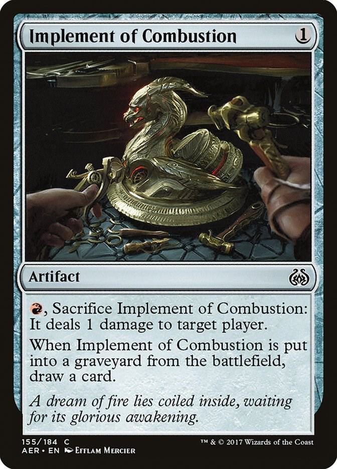 Implement of Combustion 155 card from Aether Revolt