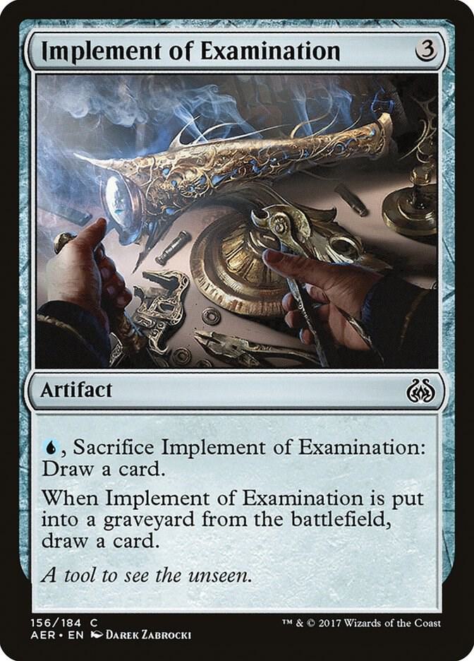 Implement of Examination 156 card from Aether Revolt