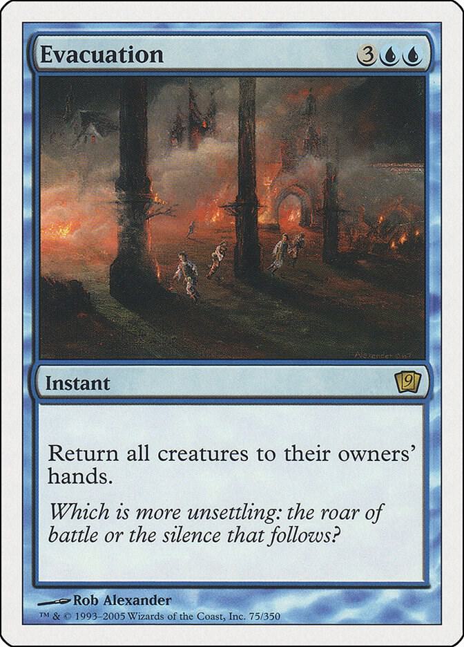 Evacuation 75 card from 9th Edition