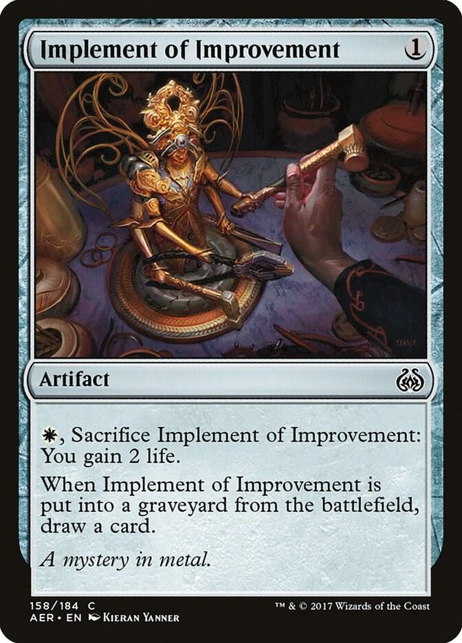 Implement of Improvement 158 card from Aether Revolt