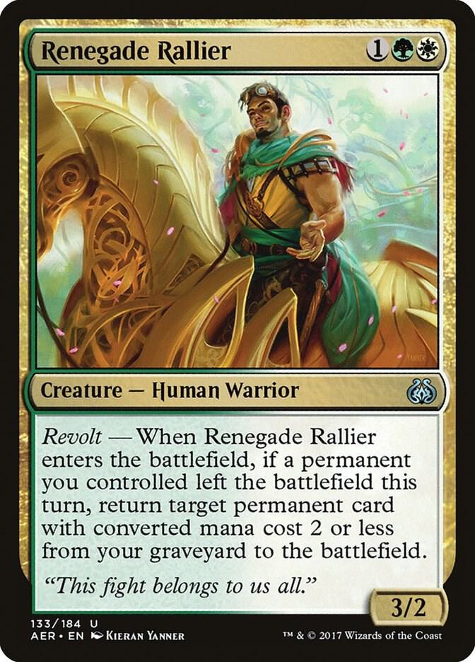 Renegade Rallier 133 card from Aether Revolt