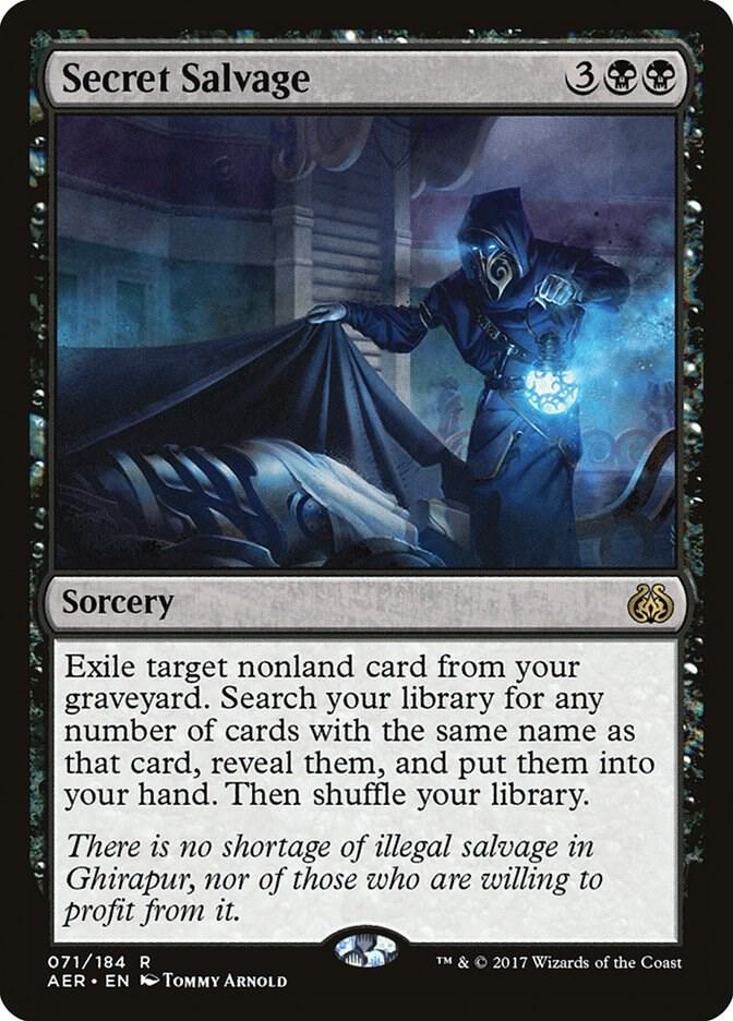 Secret Salvage 71 card from Aether Revolt
