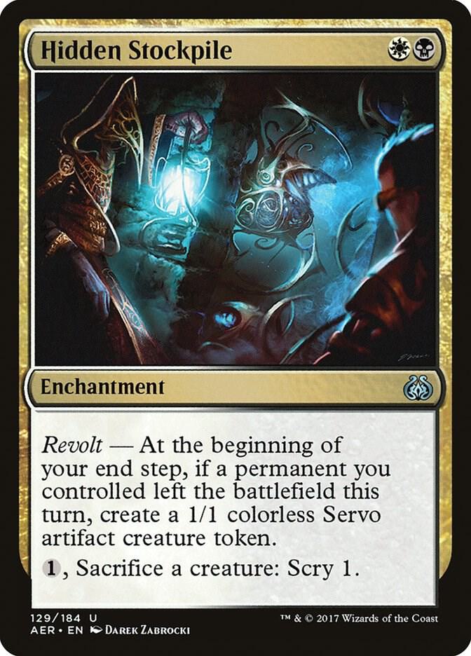 Hidden Stockpile 129 card from Aether Revolt