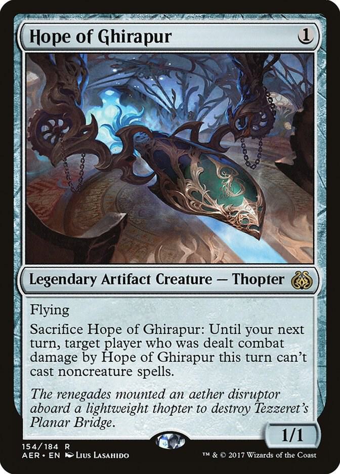 Hope of Ghirapur 154 card from Aether Revolt