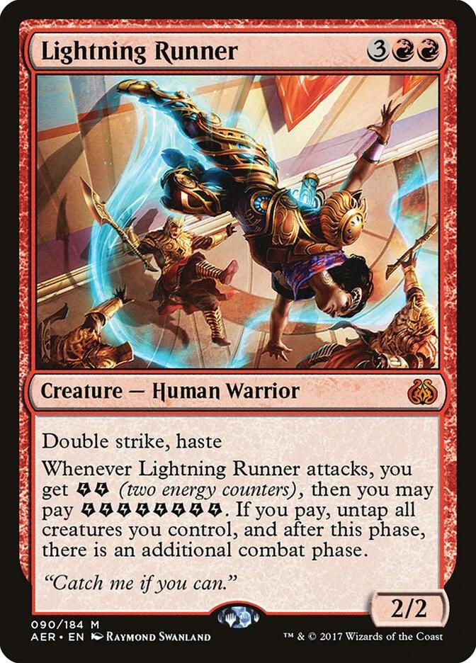 Lightning Runner 90 card from Aether Revolt