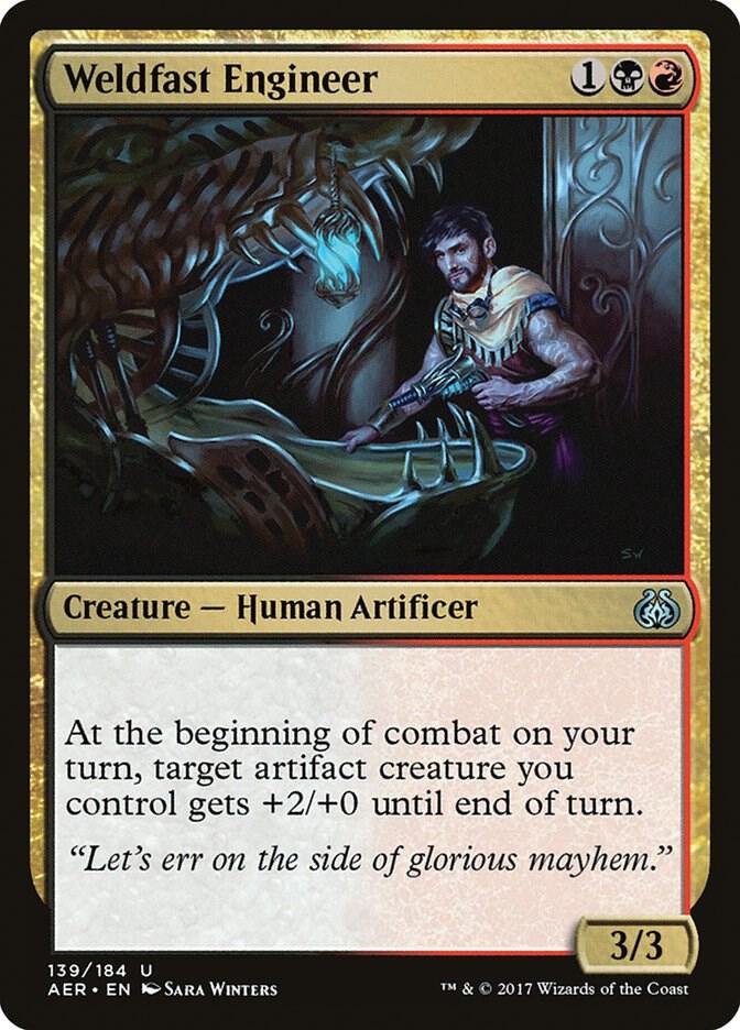 Weldfast Engineer 139 card from Aether Revolt