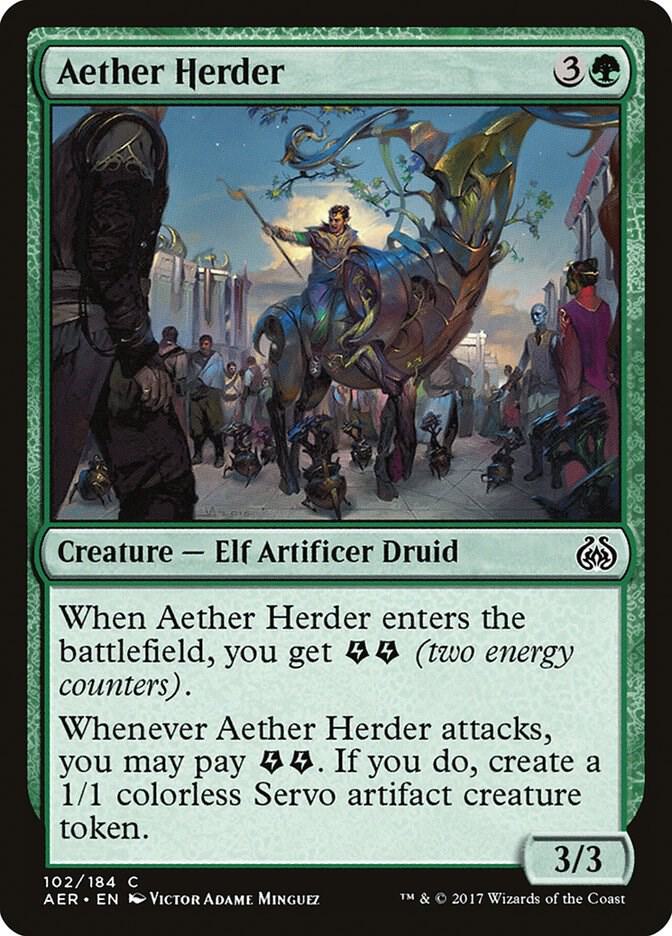 Aether Herder 102 card from Aether Revolt