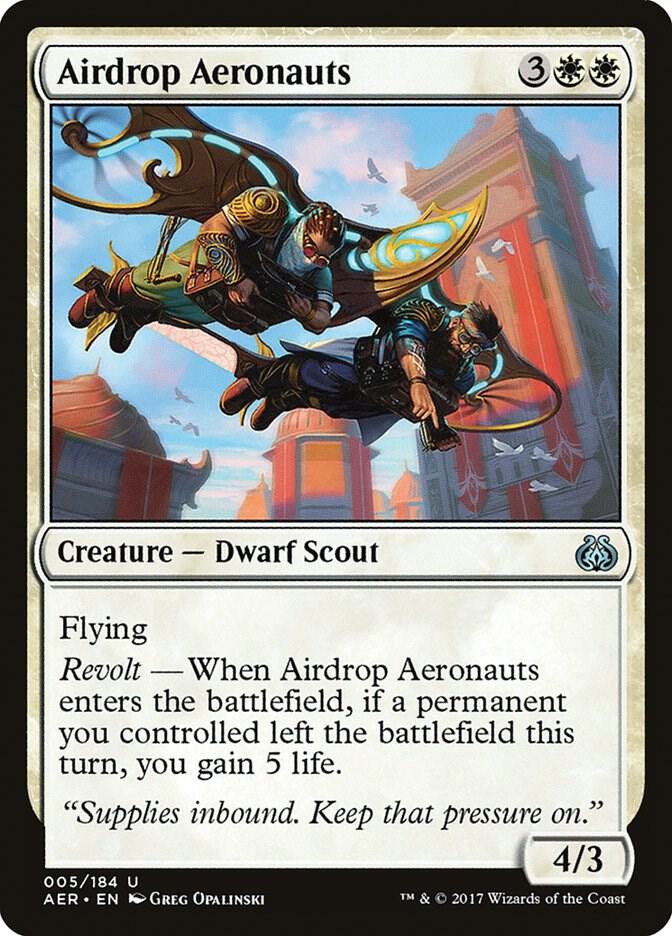 Airdrop Aeronauts 5 card from Aether Revolt