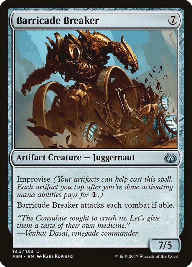 Barricade Breaker 144 card from Aether Revolt