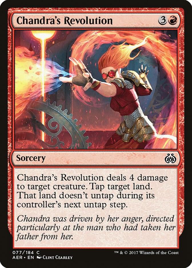 Chandra's Revolution 77 card from Aether Revolt