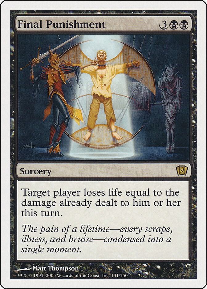 Final Punishment 131 card from 9th Edition