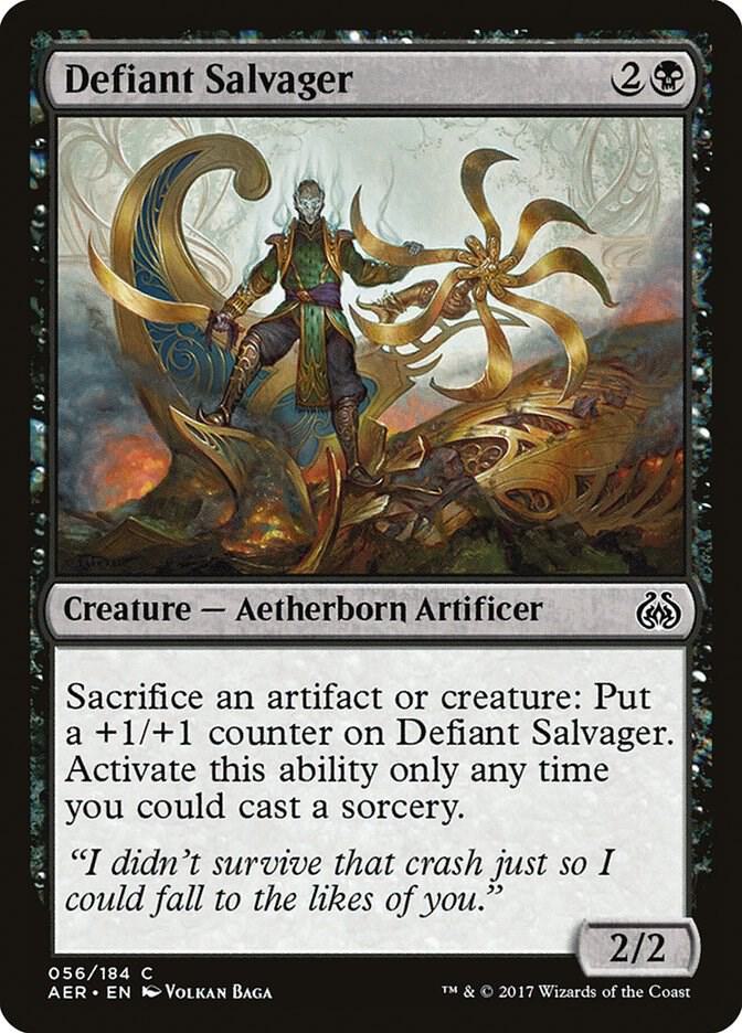 Defiant Salvager 56 card from Aether Revolt