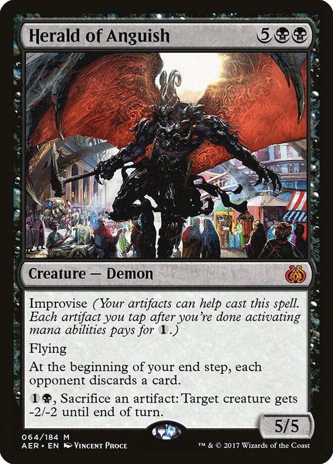 Herald of Anguish 64 card from Aether Revolt