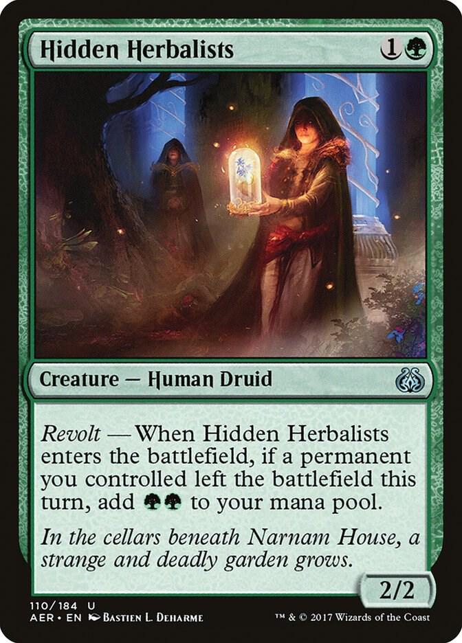 Hidden Herbalists 110 card from Aether Revolt