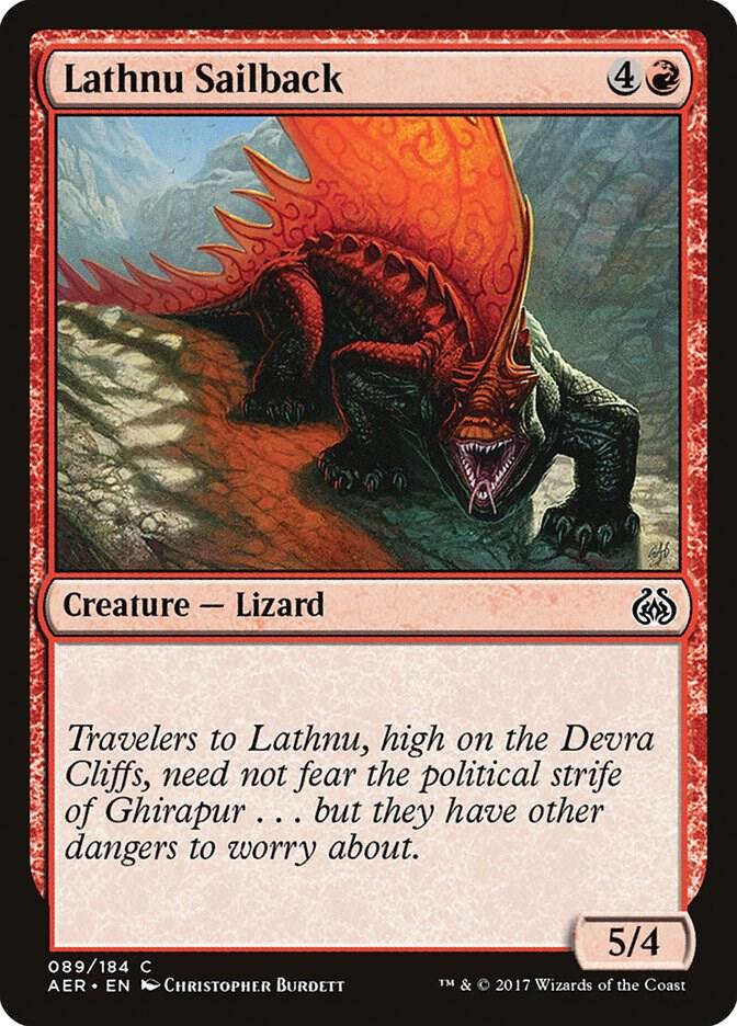 Lathnu Sailback 89 card from Aether Revolt