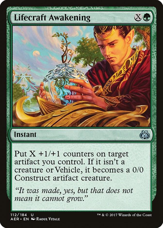 Lifecraft Awakening 112 card from Aether Revolt
