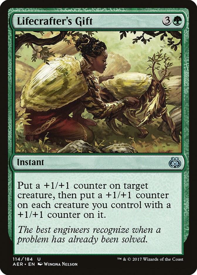 Lifecrafter's Gift 114 card from Aether Revolt