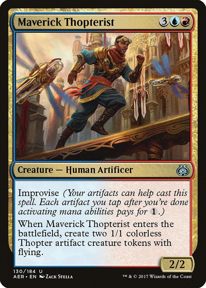 Maverick Thopterist 130 card from Aether Revolt
