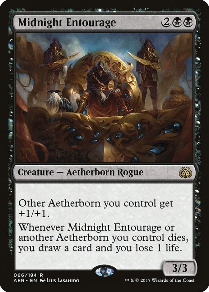 Midnight Entourage 66 card from Aether Revolt