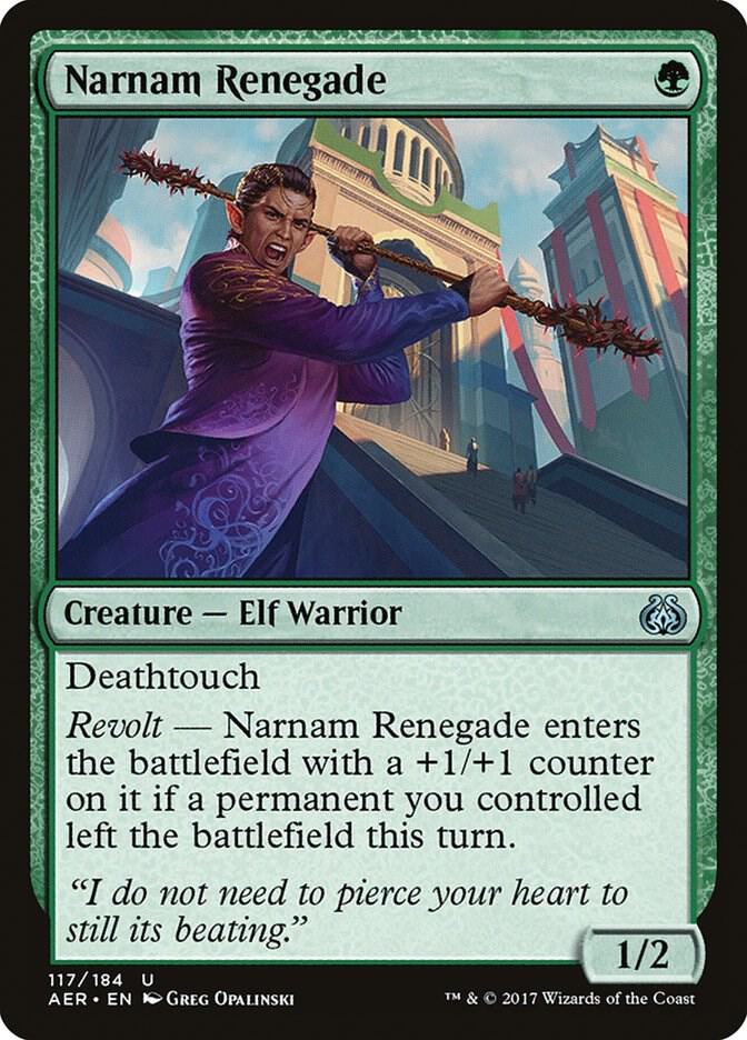 Narnam Renegade 117 card from Aether Revolt