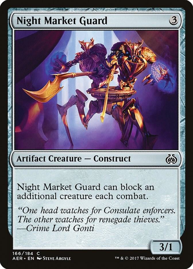 Night Market Guard 166 card from Aether Revolt
