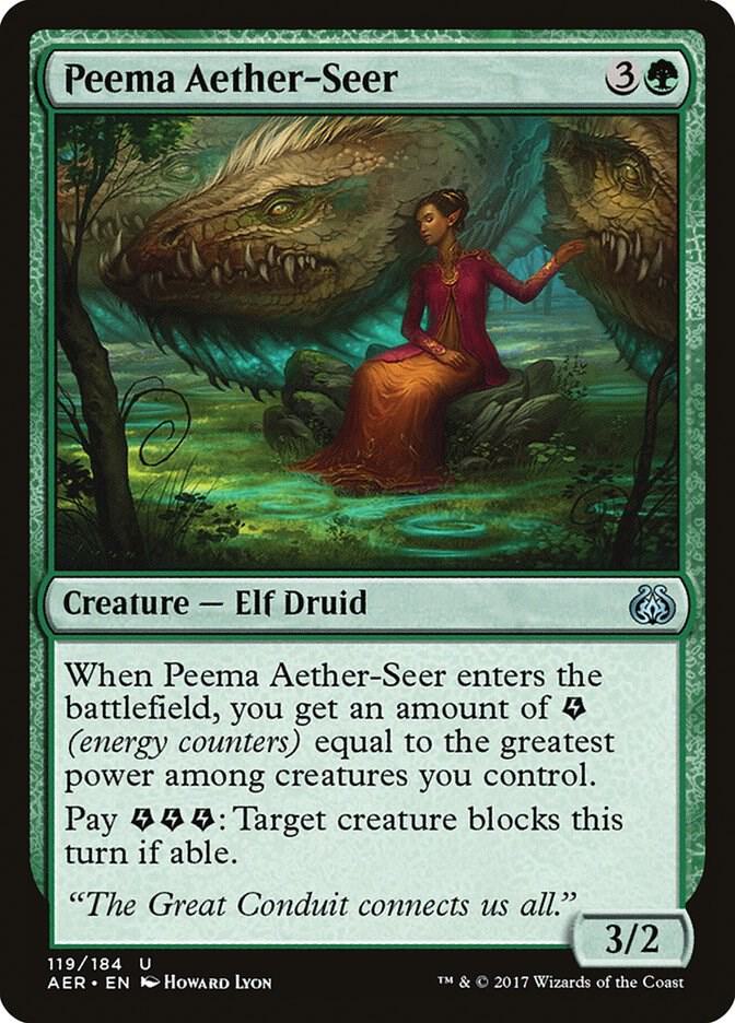 Peema Aether-Seer 119 card from Aether Revolt