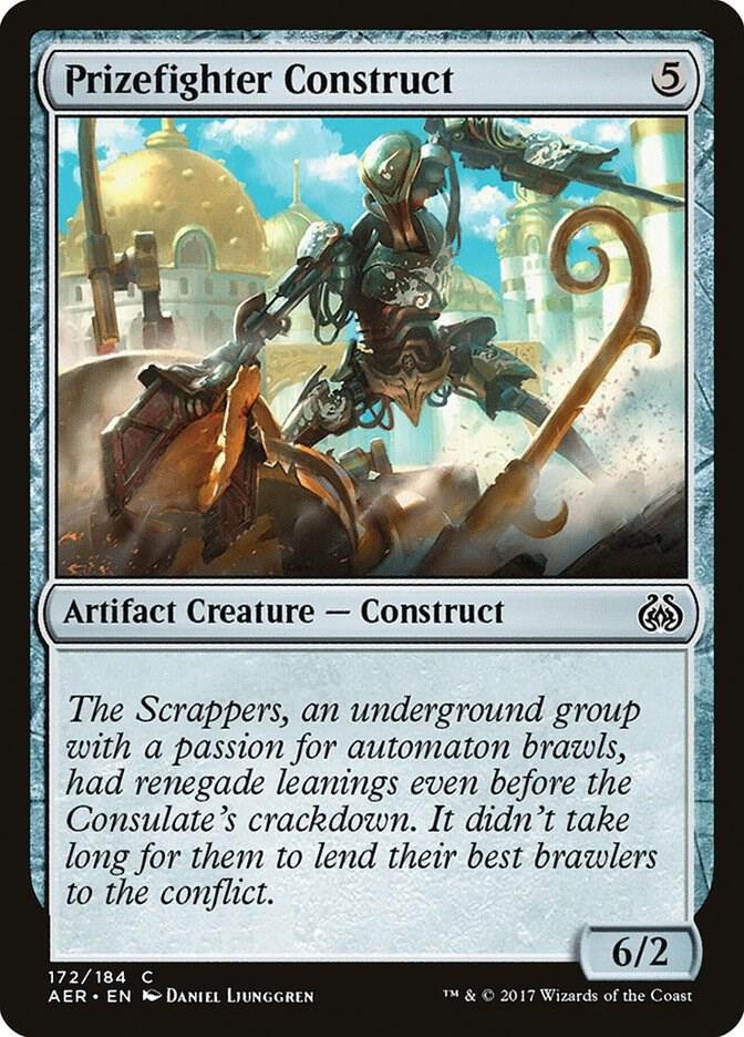 Prizefighter Construct 172 card from Aether Revolt
