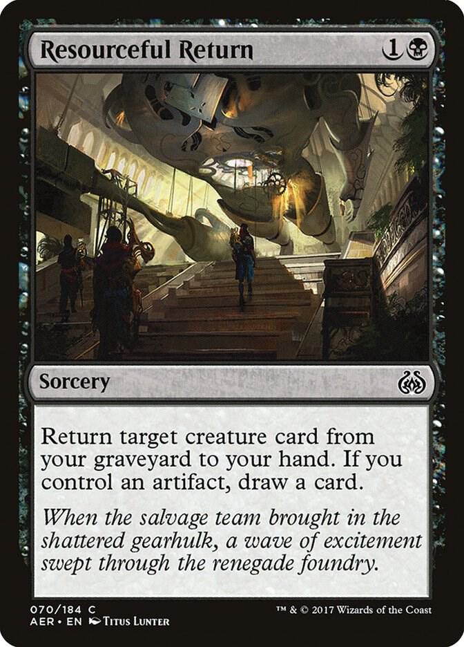 Resourceful Return 70 card from Aether Revolt